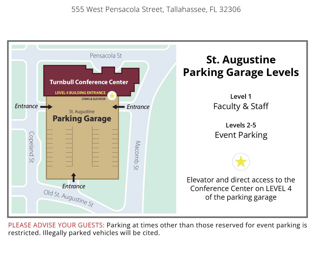 Turnbull Parking Map